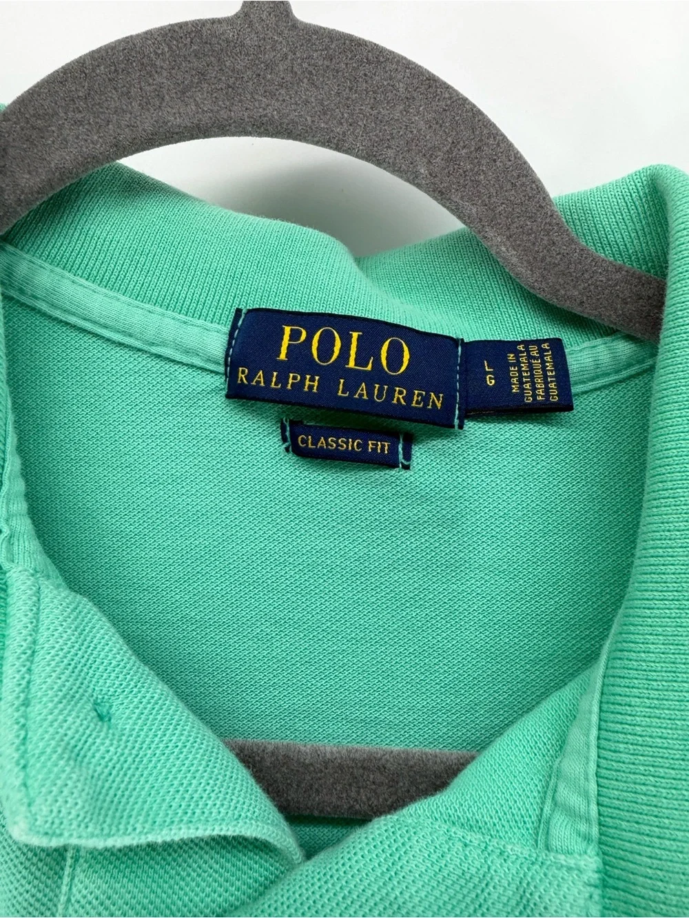 Ralph Lauren Polo Short Sleeve Tee in Mint Green with Navy Pony